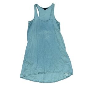 Armani Exchange Linen & Cotton Tie Dye Light Blue Dress Small